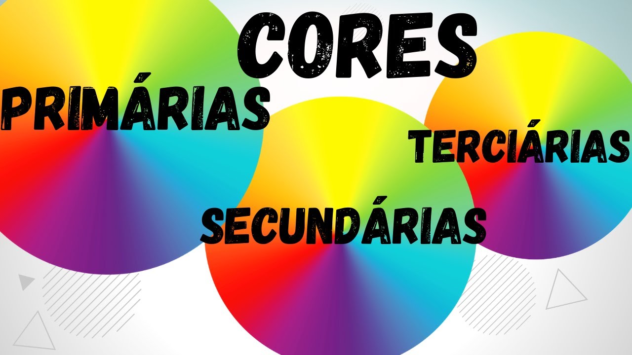 Cores prim&aacute;rias, secund&aacute;rias e terci&aacute;rias