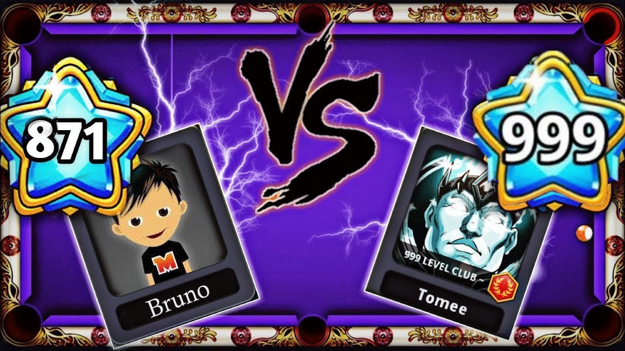 Trickshot Lvl 999 Tomee vs Fernando lvl 800 - 8 Ball Pool