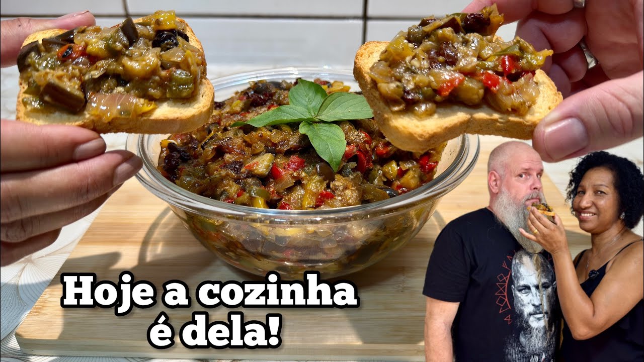 Caponata (Antepasto) de Beringela, tudo em uma panela só