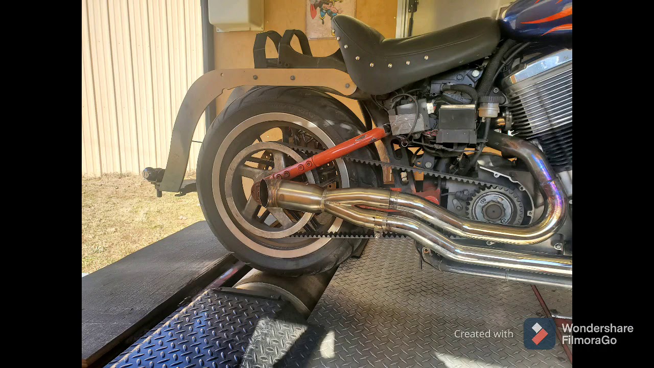 Victory Motorcycle Exhaust Collector Testing