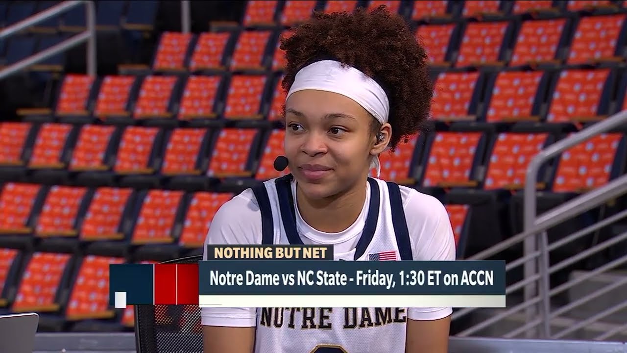 Hannah Hidalgo Postgame Interviews (2x!) | Notre Dame Women's Basketball