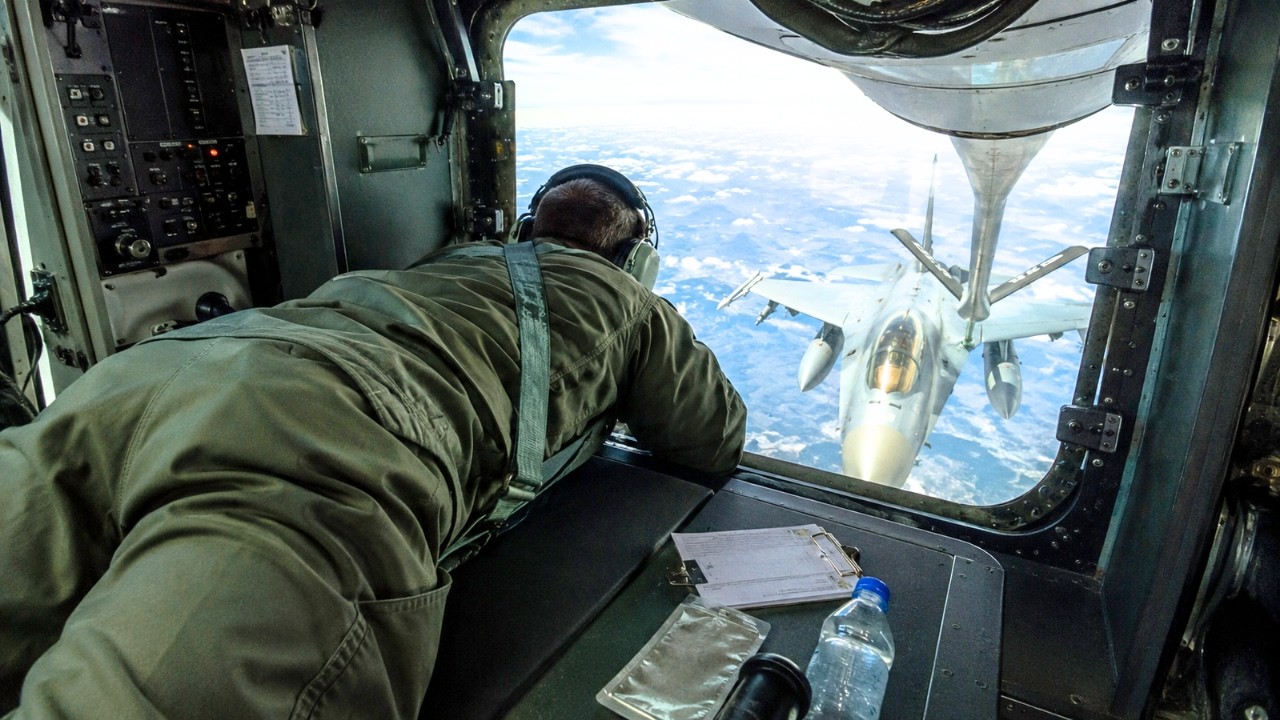 Why KC-135 Boom Operators LIE FLAT for 9 Hours to Refuel Jets