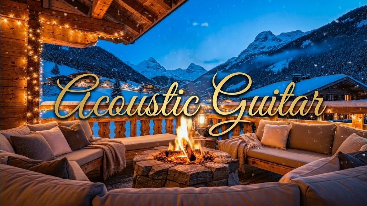 Calm Night Ambience | Relaxing Acoustic Guitar Music