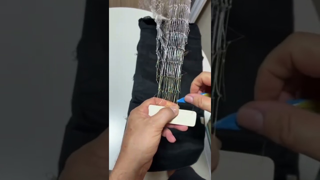 Meu robe na arte de fazer tarrafa com mais informações sobre o andamento da malha 5mm e 6mm...