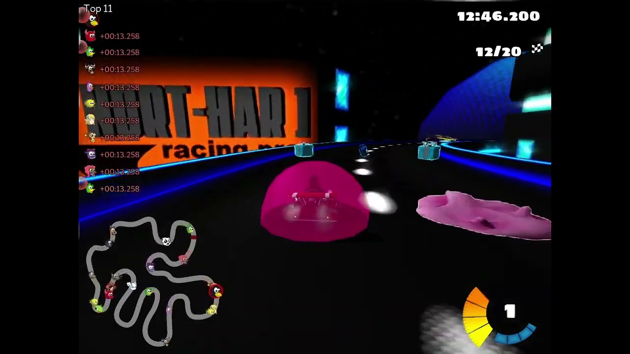 SuperTuxKart - cz45-SkhaiWay, 20 laps, reverse