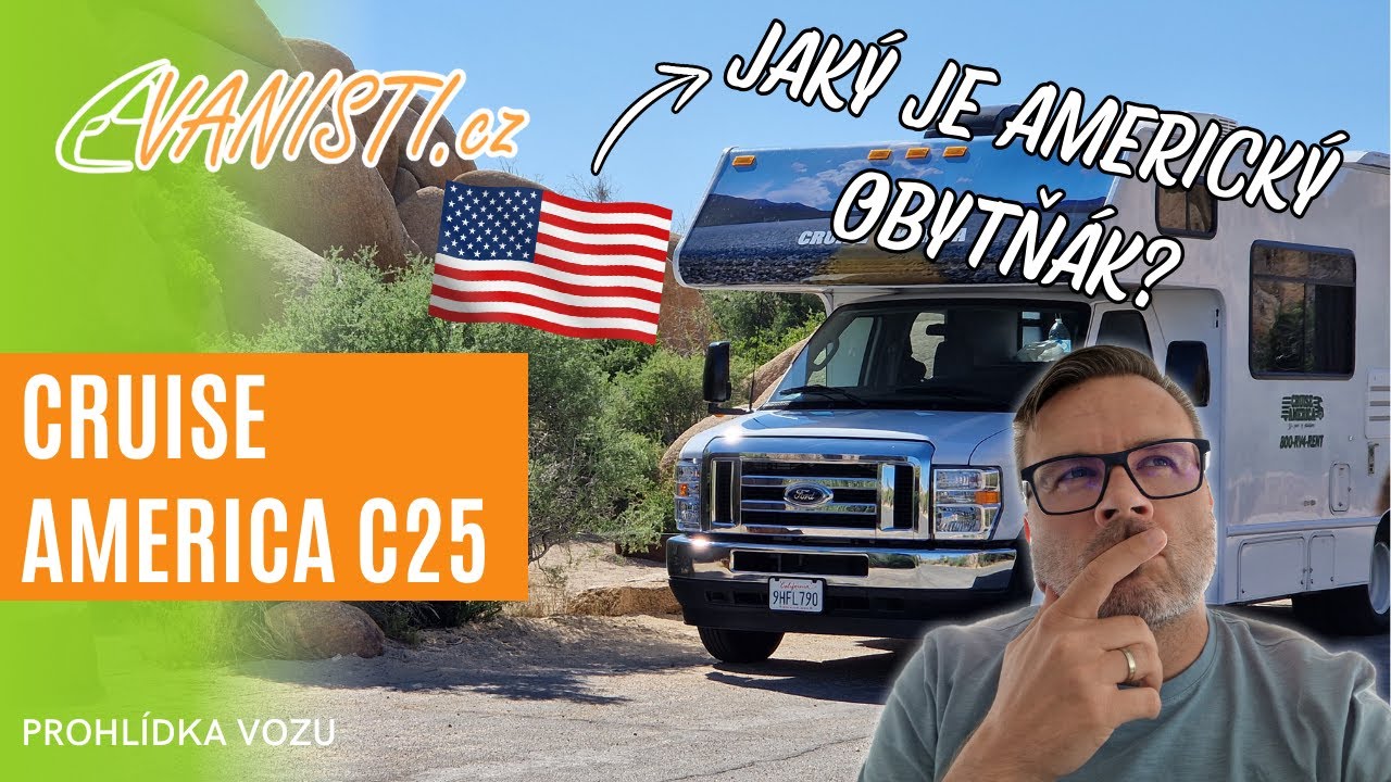 Cruise America C25 - prohl&iacute;dka obytn&eacute;ho auta z půjčovny v USA