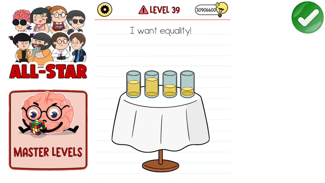 Brain Test 5 All-Star - Master Level 39 || Solution