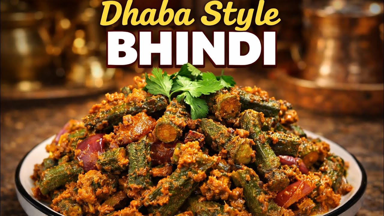 Dhaba Style Bhindi Recipe | Restaurant Style Bhindi Masala at Home | Easy Indian Okra Recipe