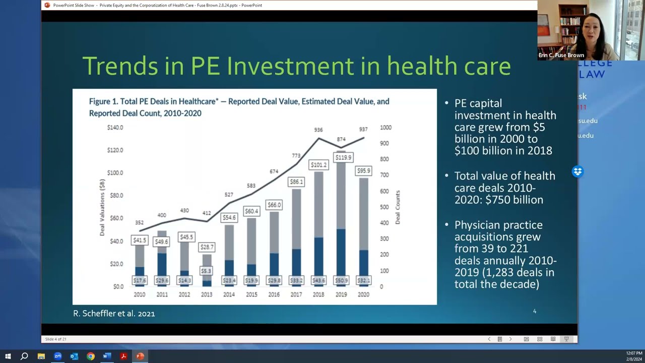 Private Equity and the Corporatization of Health Care