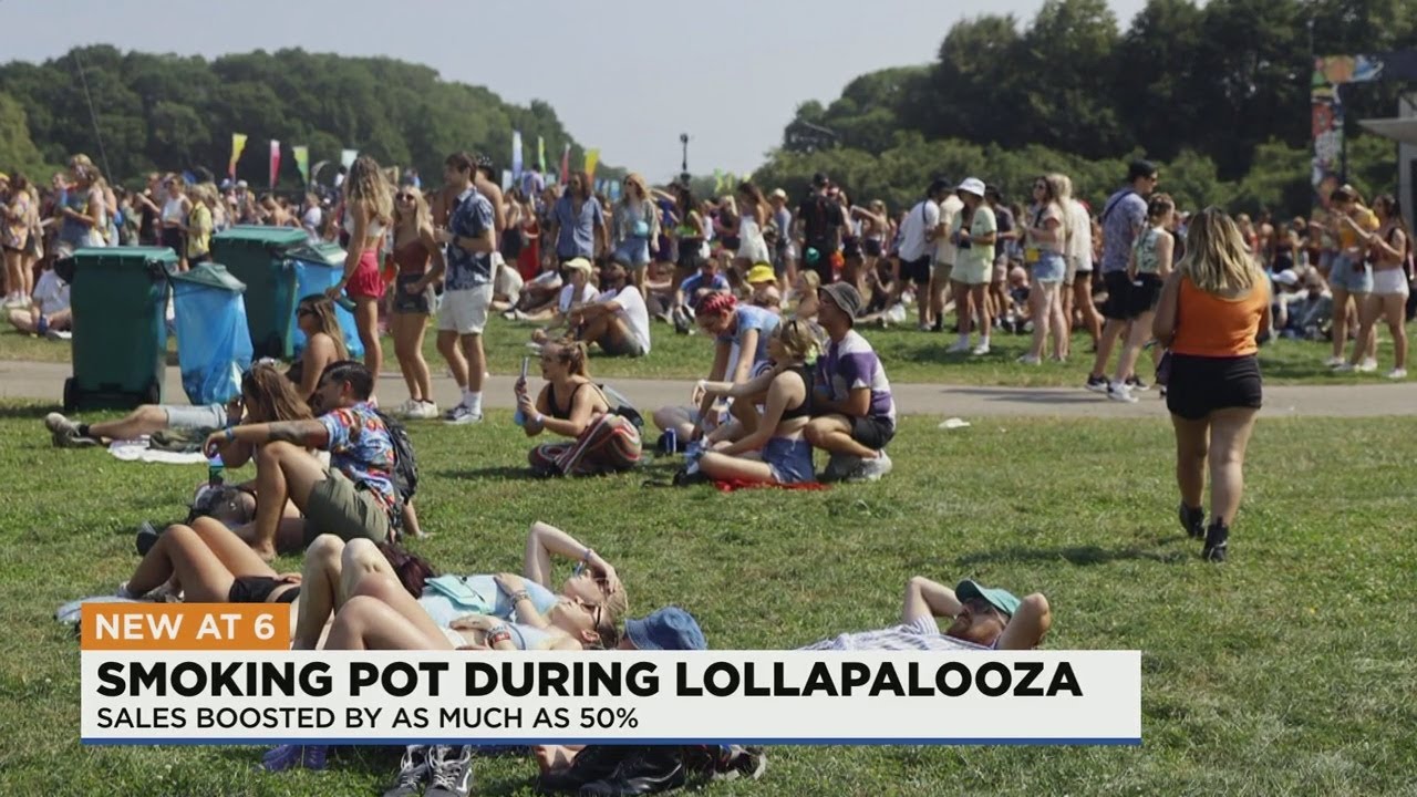 Illinois sees record pot sales, with boost from Lollapalooza