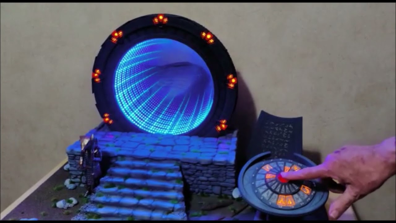 My model Stargate and Dialler from the series Stargate SG1