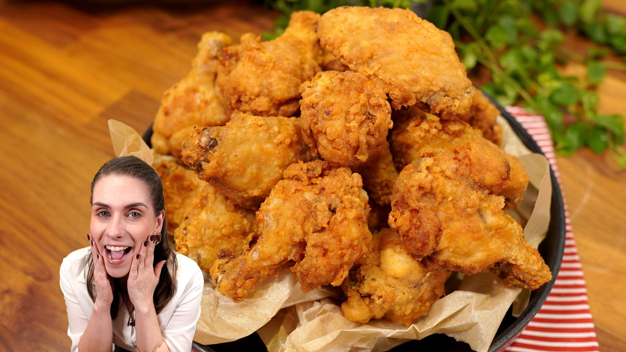MUITO CROCANTE, E SEQUINHO! FRANGO FRITO FÁCIL DE FAZER!