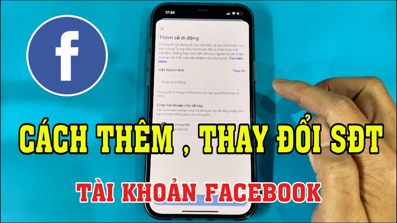 Cách thêm và thay đổi số điện thoại đã đăng ký tài khoản Facebook | Đổi số điện thoại tk Facebook .