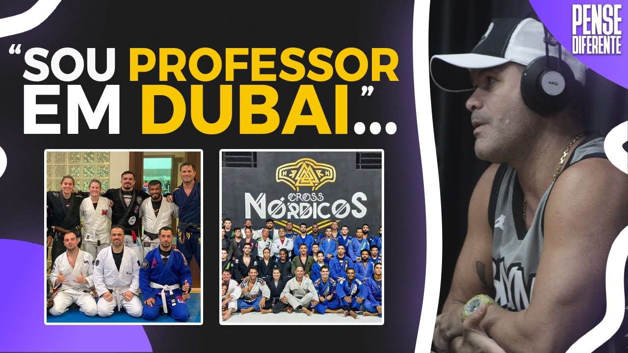 RENATO CASTRO CONTA COMO É SER PROFESSOR DE JIU-JITSU EM DUBAI  | Cortes Pense Diferente