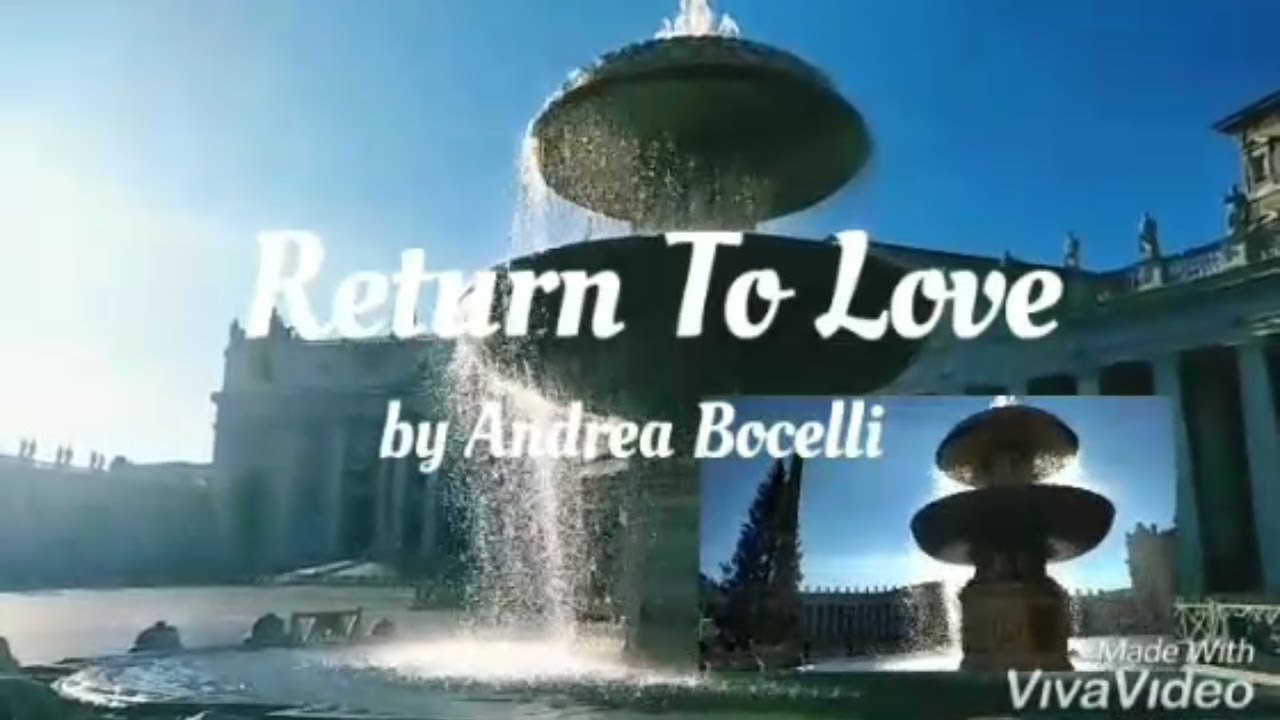 Return To Love | Andrea Bocelli | A Song cover by Sr. Maria Lydia