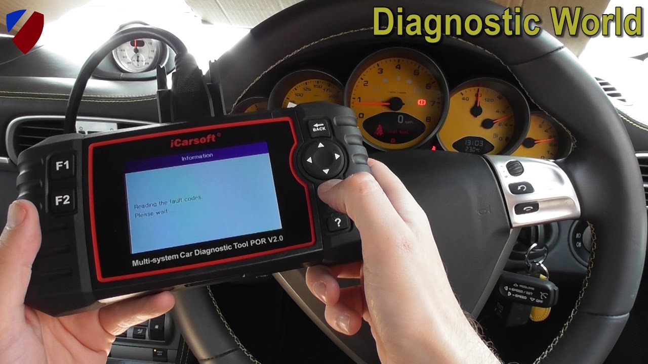 iCarsoft POR V2 0 Official Demo Video Porsche ABS Traction Warning Reset Diagnose