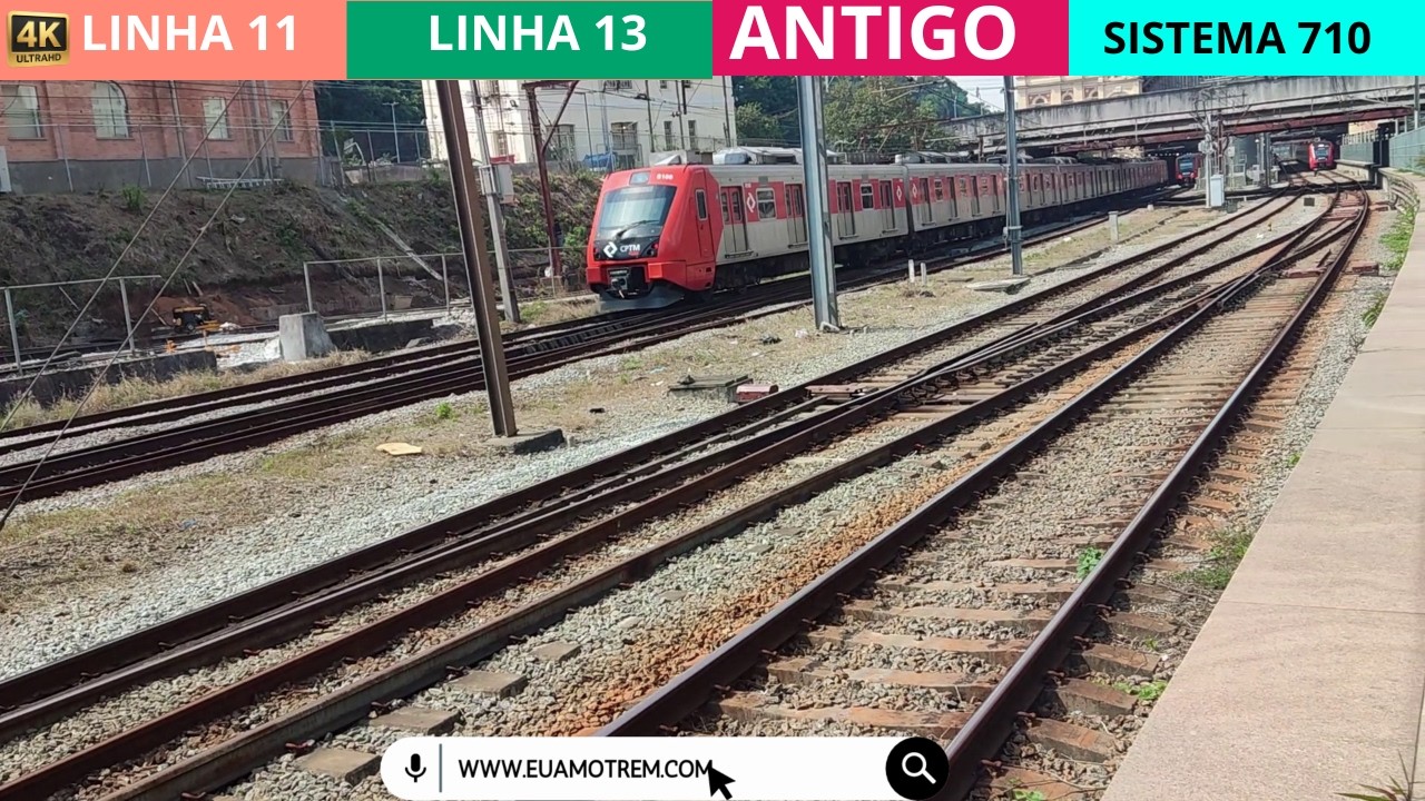 🚄CRUZAMENTO TOP SÉRIES 8000 (S108), 9500 (D556) E 2500 (U512) DA CPTM NAS LINHAS 11, 13 E 10🚃