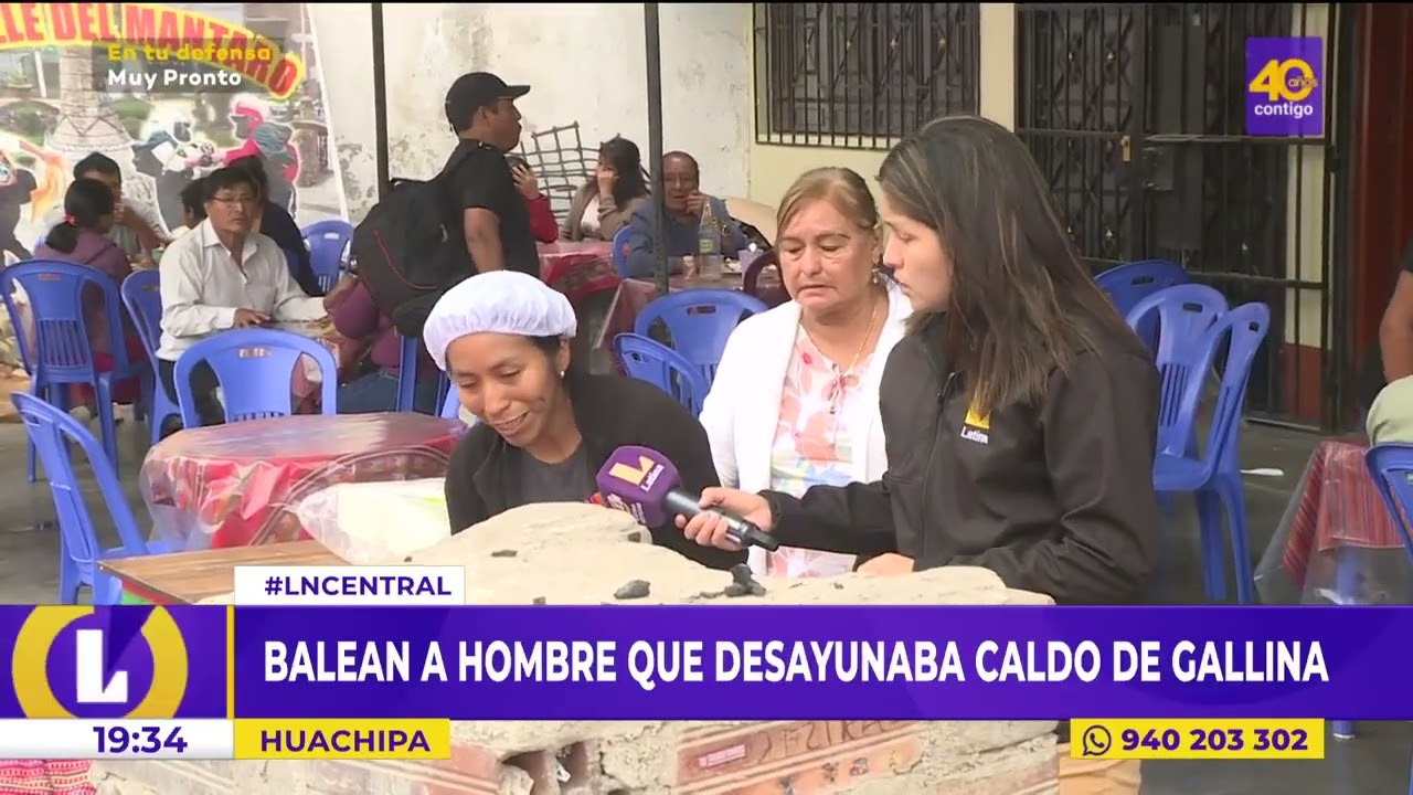 Balean a hombre que desayunaba caldo de gallina en Huachipa