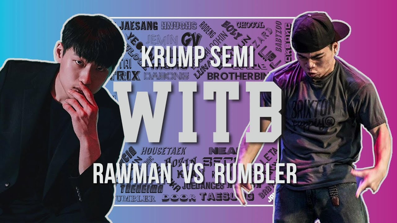 RAWMAN vs RUMBLER｜Krump Semi @ WITB 2019｜LB-PIX