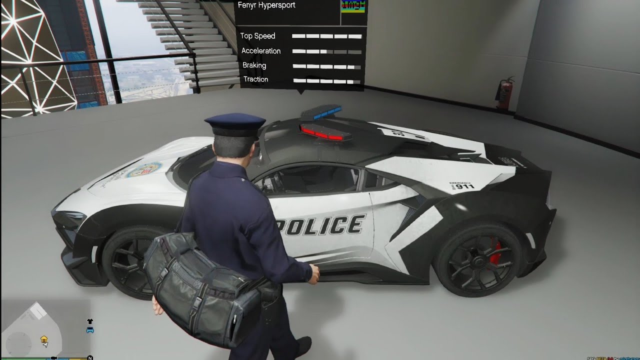 GTA V : Michael import $20 Million Exotic Police Mod Super Car Playing GTA 5 As A Police Officer