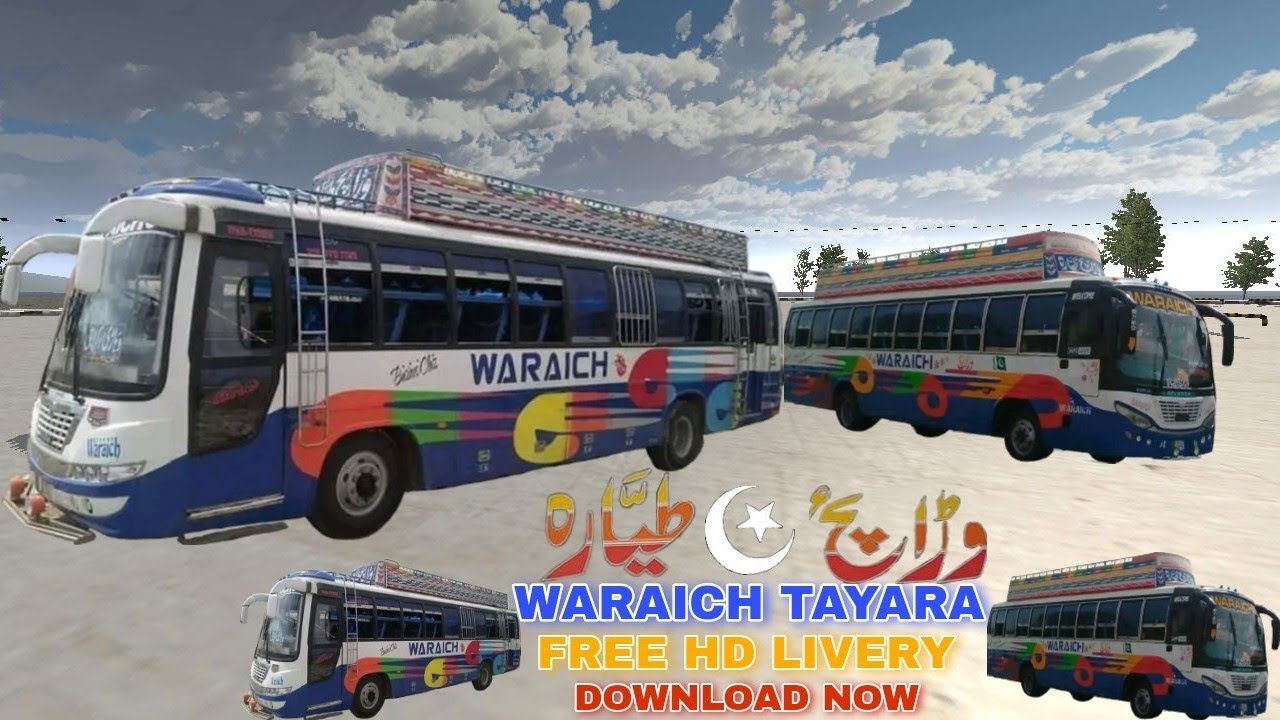 JB3 Waraich Tayara Bus Livery | Link In Description | Bus Simulator Indonesia | PK Gaming #waraich