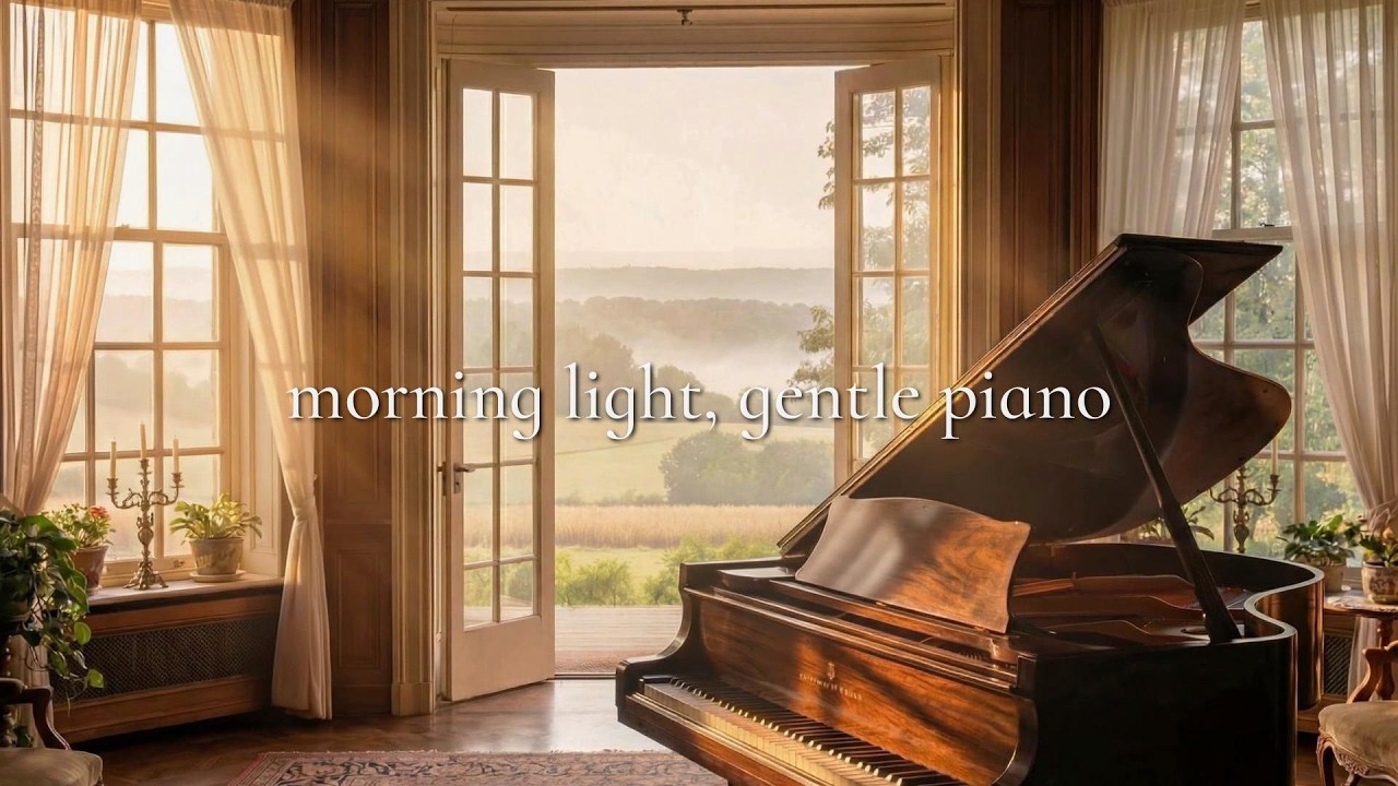 Солнечное весеннее утро в студии | Фортепиано и пение птиц