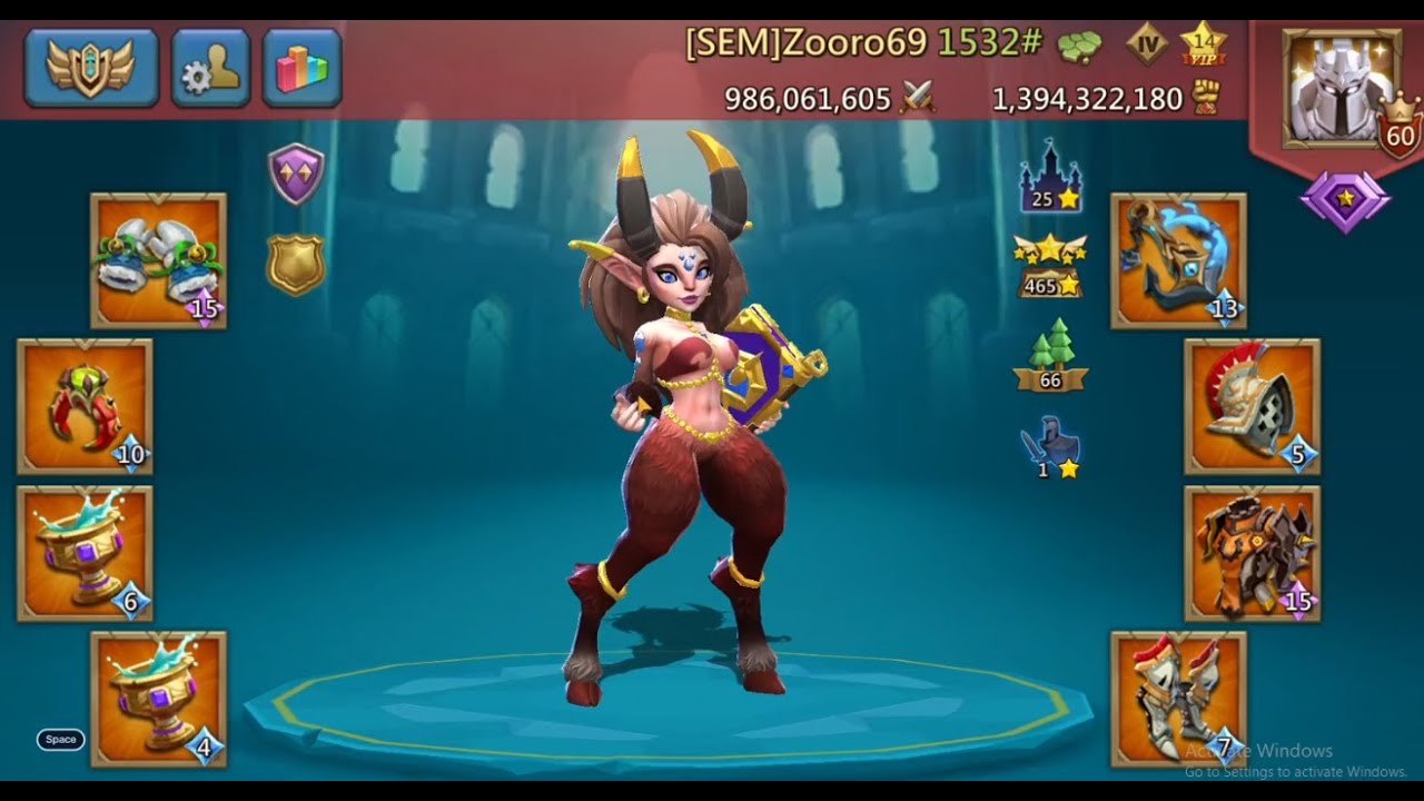 رجعت بحشد من واحد عنده قطع بطل #lordsmobile
