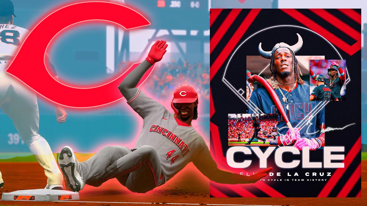 Elly De La Cruz on CYCLE WATCH! MLB The Show 23 Reds Franchise
