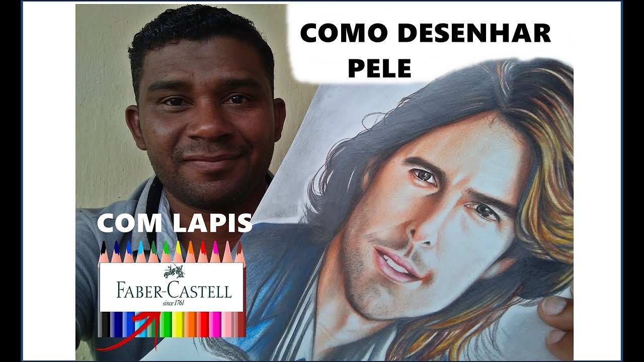 como desenhar pele com lápis de cor -como pintar com lápis de cor -curso de desenho realista