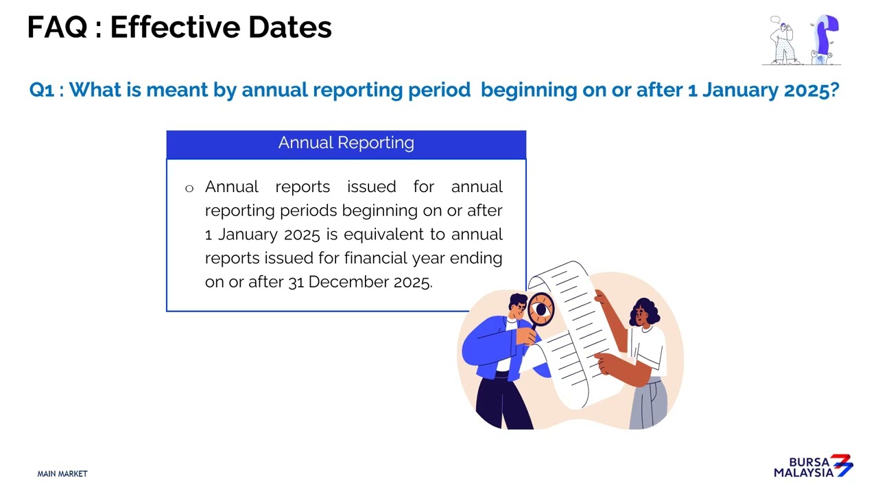 Bursa Malaysia Enhanced Sustainability Reporting Requirements MAIN MARKET