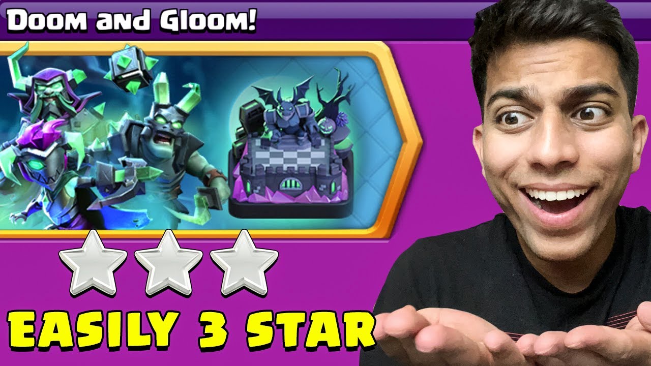 easiest way to 3 star Doom and Gloom Challenge in Clash of Clans