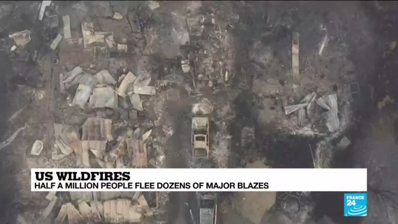 Half a million flee forest fires in US West Coast