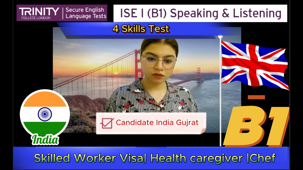 B1 SELT  Speaking & Listening Skilled Worker Visa || ISE 1 Trinity College London