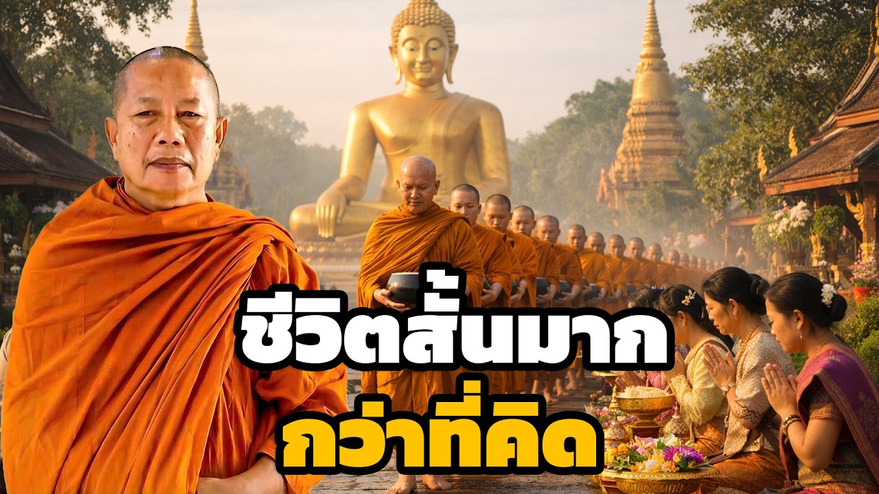 ชีวิตคนสั้นกว่าที่คิด  อย่าปล่อยเวลาให้ผ่านไปเปล่า ธรรมะคลายทุกข์ พระมหาบุญช่วย ปัญญาวชิโร 2