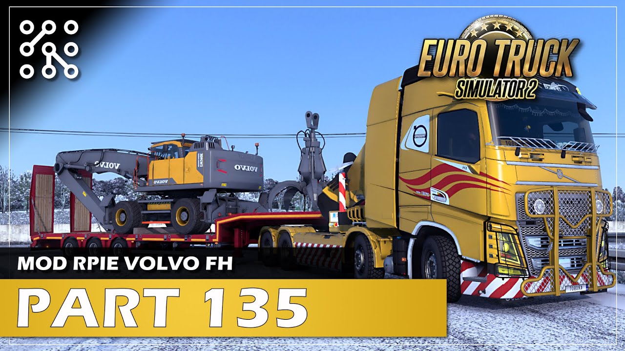 Volvo rypadlo na sněhu | Mód FROSTY 9.4 pro 1.46 | EURO TRUCK SIMULATOR 2 CZ | Lets play | Česky