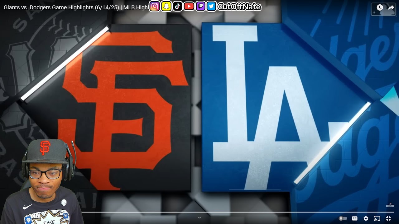 GIANTS FAN REACTS TO Giants vs. Dodgers Game Highlights (6/14/25) | MLB Highlights