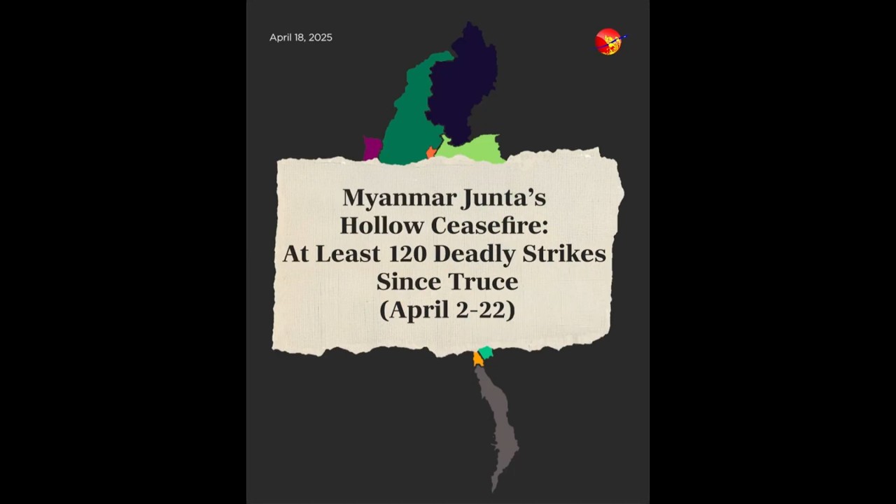 Myanmar Junta&rsquo;s Hollow Ceasefire: At Least 120 Deadly Strikes Since Truce