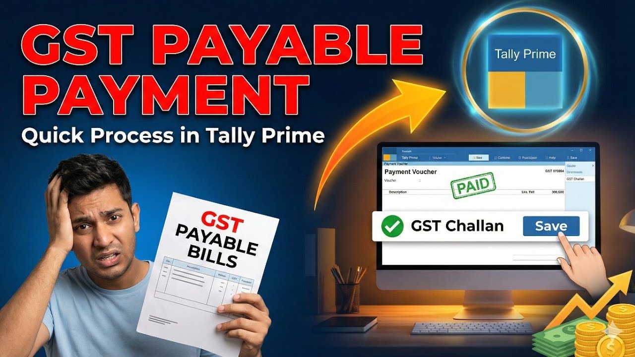 GST Payment Entry in Tally Prime | Complete GST Payment Process Explained