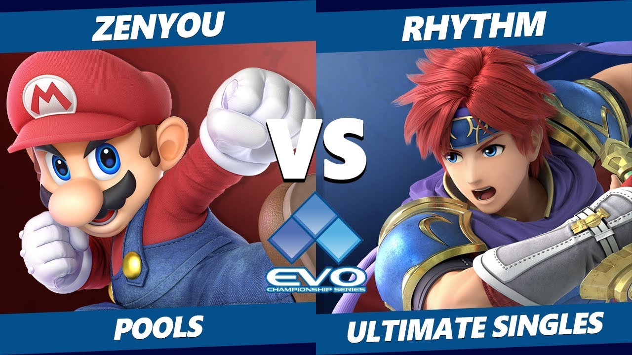EVO 2019 SSBU - Zenyou (Mario) Vs. Rhythm (Roy) Smash Ultimate Tournament Pools