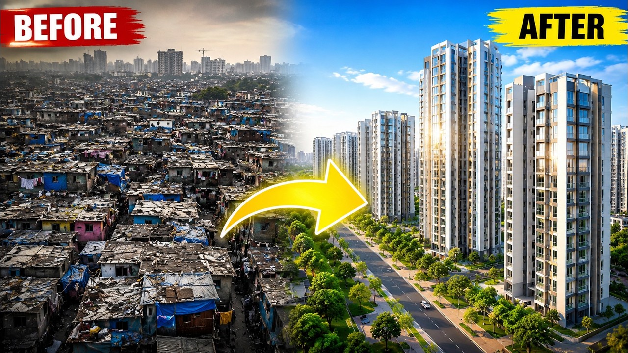 🇮🇳 India’s $100 Billion Slum Redevelopment Plan | From Slums to Skyscrapers