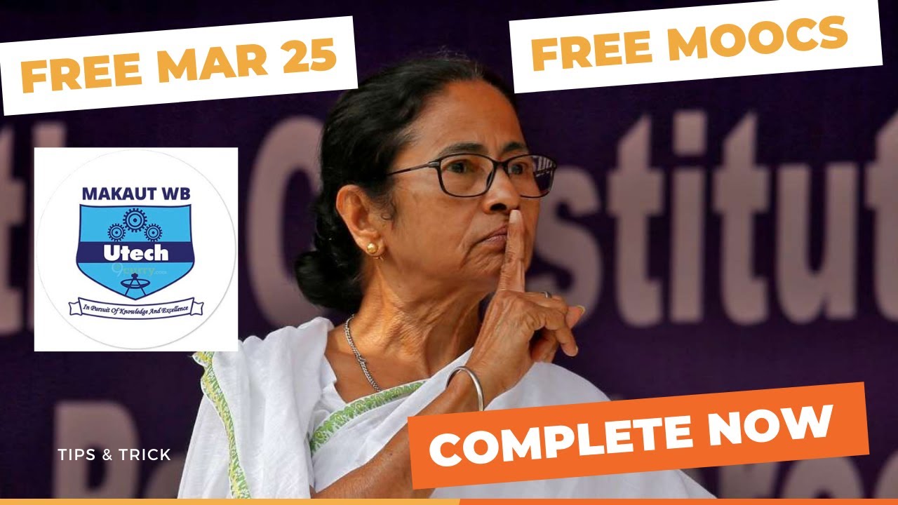COMPLETE YOUR FREE MAR POINT AND MOOCS POINT NOW || MAKAUT UNIVERSITY