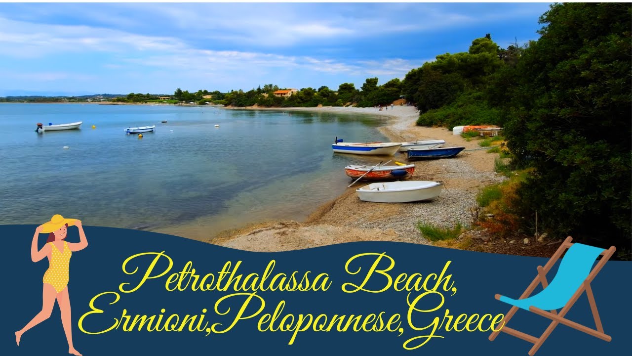 🏖️Petrothalassa Beach,Ermioni:🏄‍♂️👒Where Sun,Sand,and Serenity Meet!A Perfect Beach Getaway Awaits!🏓