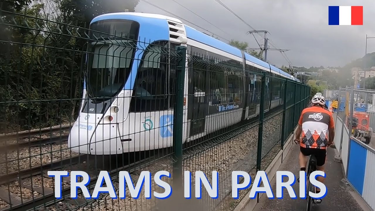Tramwaje w Paryżu. Linia T2, T3b i T1./Trams in Paris. Line T2./Tramway d’Île-de-France. Ligne T2.
