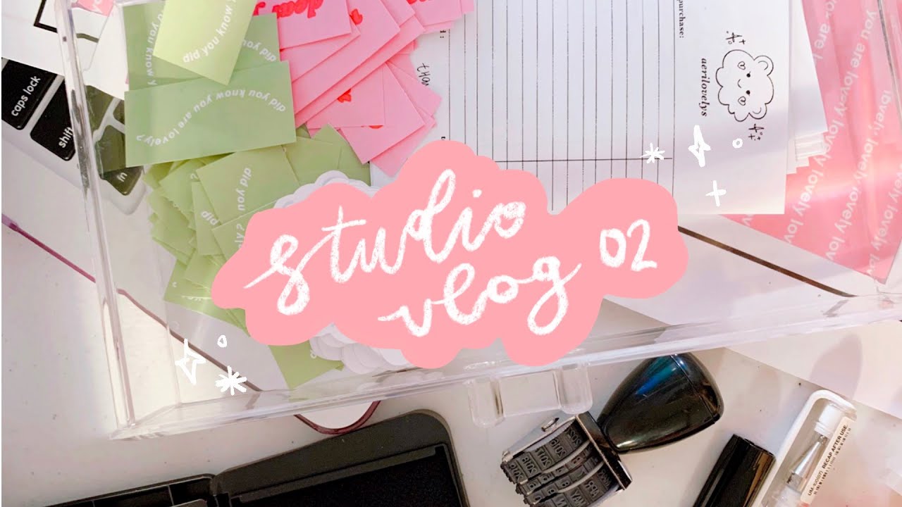 studio vlog 02 ✿ so much packing, the rush after a store update