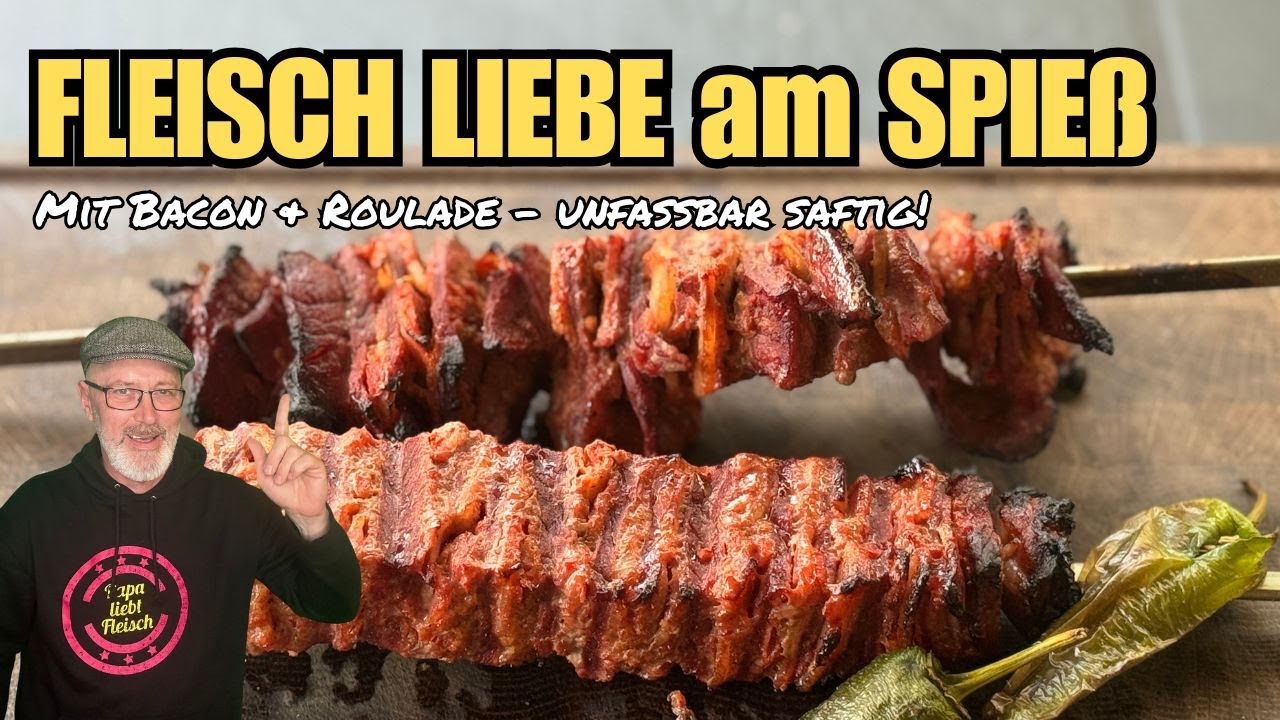 Diese Fleischspieße bringen jeden Grill zum Glühen! 🔥 (Mit Bacon & Roulade)