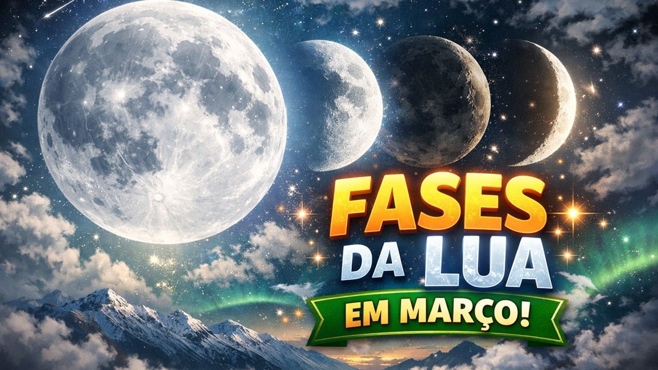 FASES DA LUA EM MAR&Ccedil;O DE 2026