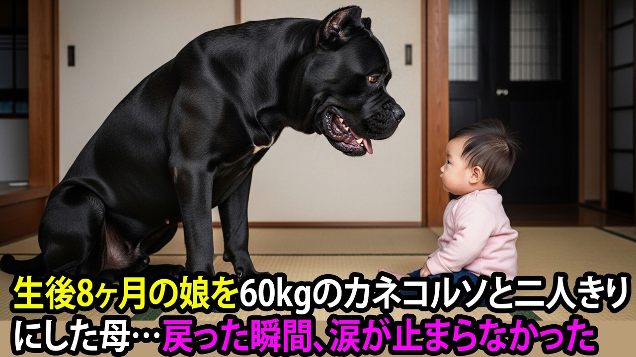 生後8ヶ月の娘を60kgのカネコルソと二人きりにした母…戻った瞬間、涙が止まらなかった