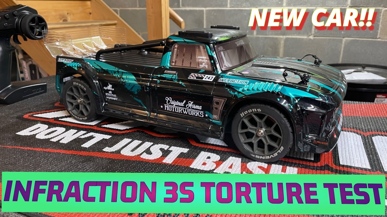 ARRMA INFRACTION 3S SKATE PARK TORTURE TEST. ITS TOUGH!!!!