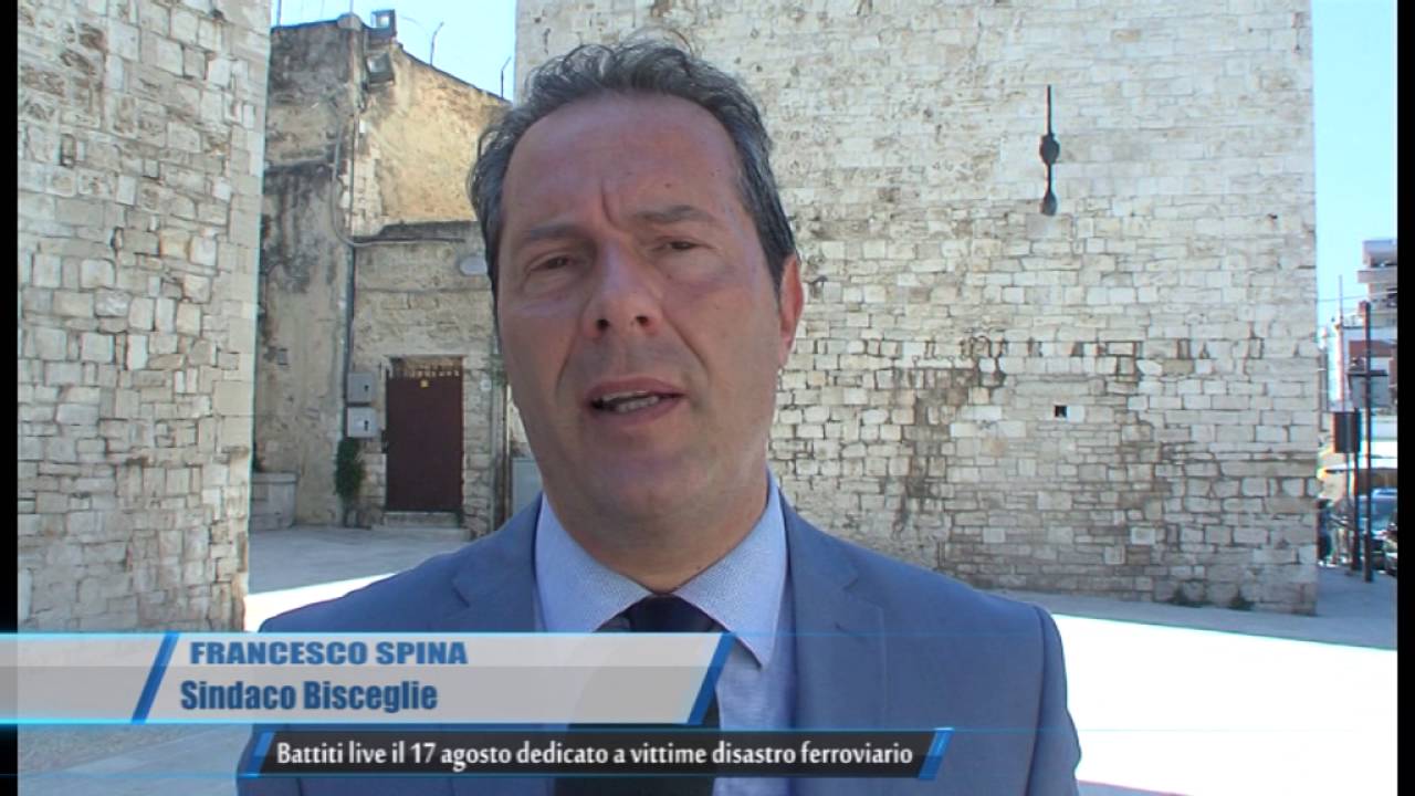 BISCEGLIE BATTITI LIVE IL 17 AGOSTO DEDICATO A VITTIME DISASTRO FERROVIARIO   TELEREGIONE 29 07 2016