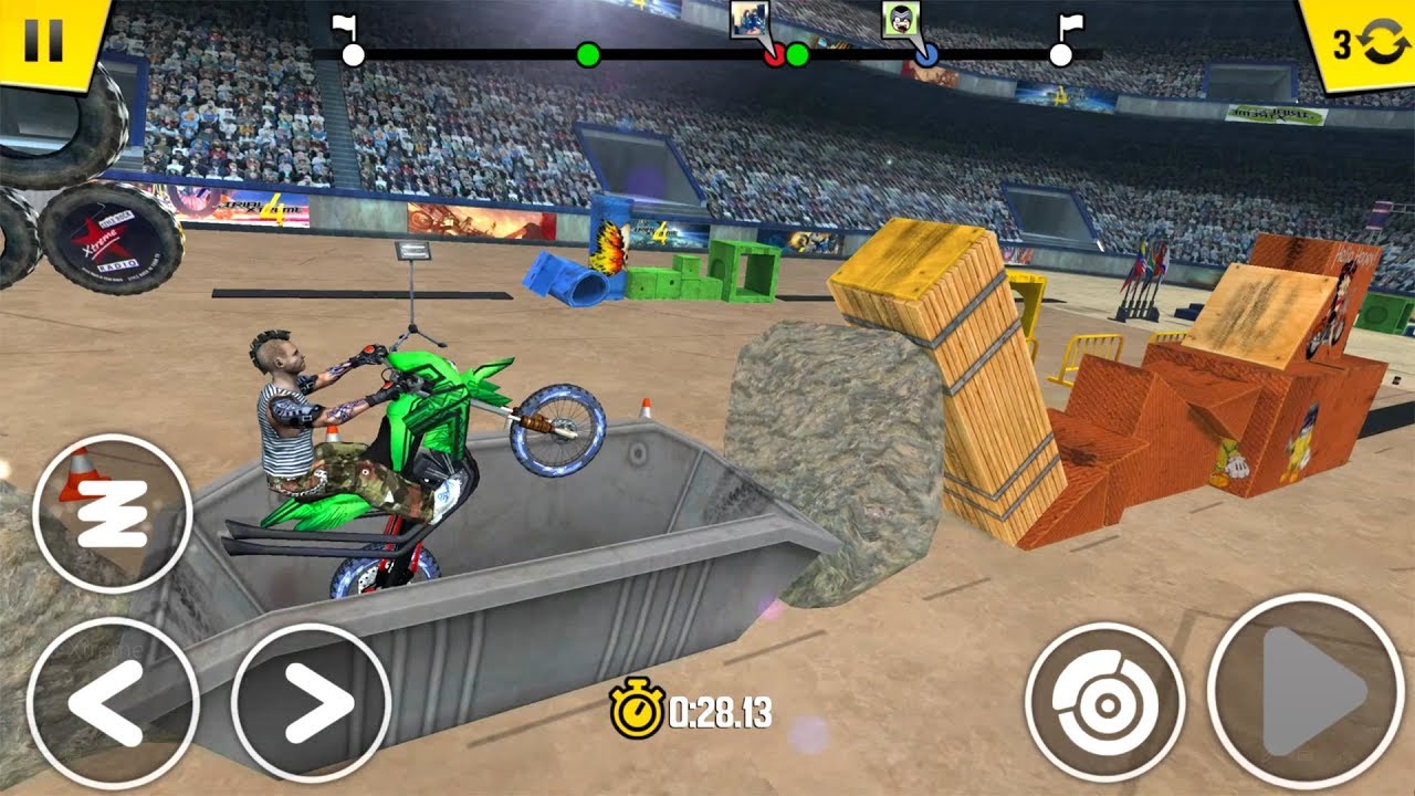 Trial xtreme 4 - Bike Racing Game STADIUM All Levels Walkthrough Android GamePlay